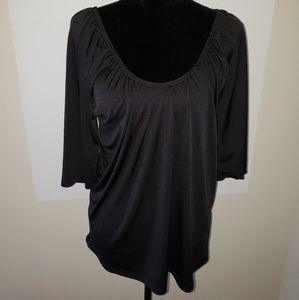 Ashley Stewart Black Fashion Blouse